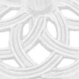 Umbrella Base White 44x44x31 cm Cast Iron 317757
