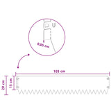 Lawn Edging 20 pcs 103 x 20 cm Steel Black 8008470