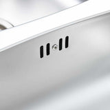 Kitchen Sink Double Basin with Strainer & Trap Stainless Steel 145075