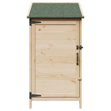 Garden Shed with Roof Natural 59 x 56 x 113.5 cm Solid Fir Wood 42033436
