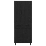 Highboard with Drawer 2 pcs Black Oak 69.5 x 34 x 180 cm 3416190