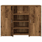 Reception Desk Old Wood 135x50x103.5 cm Engineered Wood 3324194