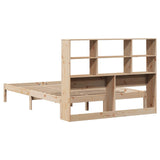 Bookcase Bed without Mattress 120x190 cm Small Double Solid Wood Pine 3321575
