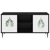 TV Cabinet HANAU 102 x 33 x 51 cm Black Oak Engineered Wood 8007065