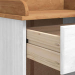 Wine Cabinet ASKIM White 57 x 37 x 114 cm Solid pine wood 4105444