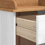 Wine Cabinet ASKIM White 57 x 37 x 114 cm Solid pine wood 4105444