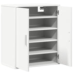 Shoe Cabinet White 60x35x70 cm Engineered Wood 808918