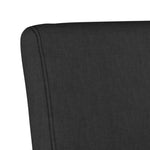 Slipper Chair Black Fabric 352459