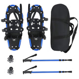 3 in 1 Snowshoes Blue and Black 53 x 21 cm Aluminum and HDPE 42021422