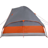 Camping Tent Dome 2-Person Grey and Orange Waterproof 94775