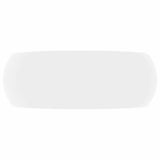 146998 Luxury Wash Basin Round Matt White 40x15 cm Ceramic