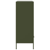Highboard Olive Green 68x39x101.5 cm Steel 843106