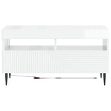LED TV Cabinet High Gloss White Engineered Wood 896999