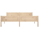 Bed Frame Natural Wood Solid pine wood, plywood Super King 322101