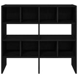 Shoe Racks 2 pcs Stackable Black Oak 89.5x30x40 cm 858842