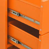 Chest of Drawers Orange 80x35x101.5 cm Steel 336201