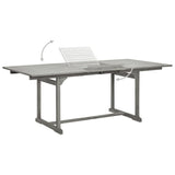 Garden Dining Table x100x75 cm Solid Acacia Wood 316571
