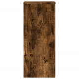Plant Stands 2 pcs Smoked Oak 30x30x70 cm Engineered wood 852928