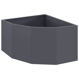 Corner Planter Anthracite 60 x 60 x 35 cm Steel 883642