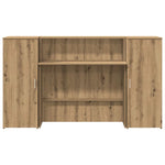 Reception Desk Artisan Oak 180x50x103.5 cm Engineered Wood 3324213