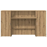 Reception Desk Artisan Oak 180x50x103.5 cm Engineered Wood 3324213