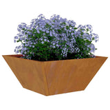 Garden Planter 5 pcs Rusty 35 x 35 x 15 cm Weathering Steel 873809