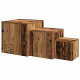 Side Tables 3 pcs Artisan Oak Engineered Wood 856677