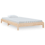 Stack Bed without Mattress 100x200 cm Solid Wood Pine 820387