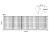 Gabion with 5 mm Wire and 10x10 cm Mesh 500x20x200 cm 3465076