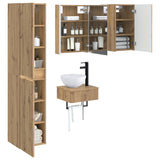 Bathroom Furniture Set 5 pcs Artisan Oak 3407262