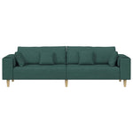 Fabric Sofa with Cushion Dark Green 208 cm Fabric 3335147