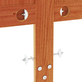 Headboard Wax Brown 135 cm Solid Wood Pine 844240