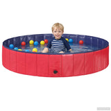 Children Swimming Pool Folding Red and Blue 160 x 30 cm 3416317