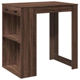 Bar Table Brown Oak 102x70x103.5 cm Engineered Wood 3309327