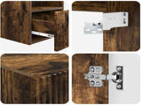 Bathroom Furniture Set 5 pcs Smoked Oak 33 x 34.5 x 100 cm 3405978