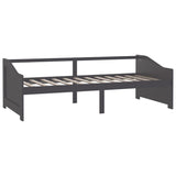 3-Seater Day Bed without Mattress Dark Grey 90x200cm 322168