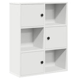Bookcase White 60x24x76.5 cm Engineered Wood 860382