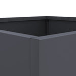 ZNTS Planters 2 pcs Anthracite 49x47x46 cm Steel 841564