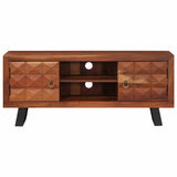 TV Cabinet Honey brown 112 x 30 x 48 cm Solid acacia wood 4104019