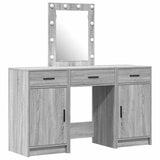 Dressing Table with Door Grey 50 x 41 x 135 cm Engineered Wood 3334259