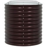 Raised Bed Brown 240 x 80 x 81 cm Steel 42008134