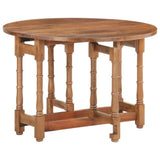 Dining Table Round 110x76 cm Solid Mango Wood 321701