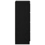 Sideboard Black Oak 37.5x35x99 cm Engineered Wood 861698