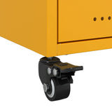 Bedside Cabinets 2 pcs Mustard Yellow 36x39x43.5 cm Steel 846711
