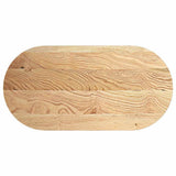 Table Top 120x60x2 cm Solid Wood Oak Oval 4009063