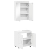Bathroom Furniture Set TULUM 2 pcs White 60 x 34 x 63 cm 3398014
