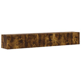TV Wall Cabinet Wall-mounted 2 pcs Smoked Oak 98 x 31 x 29.5 cm 892240