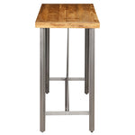 ZNTS Bar Table Solid Reclaimed Teak 120x58x106 cm 245804