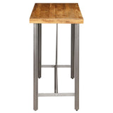 ZNTS Bar Table Solid Reclaimed Teak 120x58x106 cm 245804