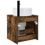 Wall-mounted Sink Vanity Smoked Oak 49 x 44.5 x 65.5 cm 890627